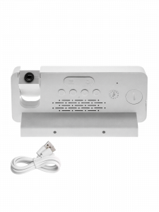 Часы настольные электронные от сети с проекцией красной Орбита OT-CLT08 Белые